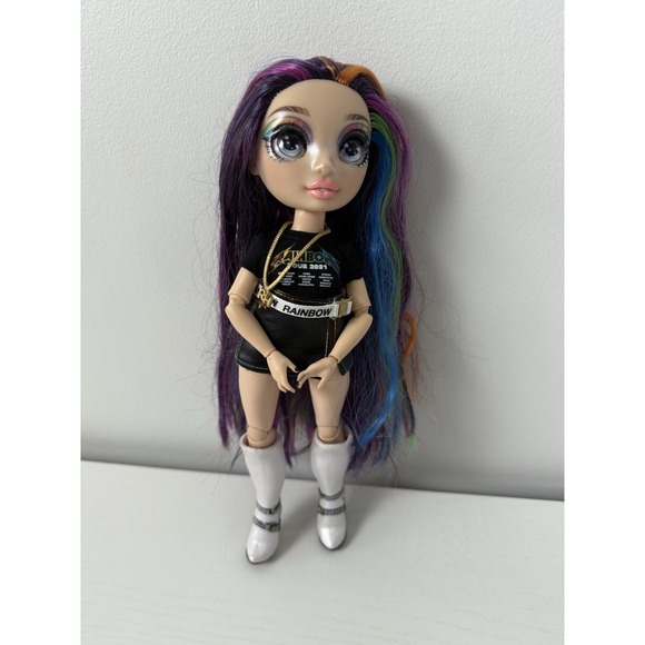 Rainbow High RH Rockstar Lyric Lucas Fashion Doll White Boots Outfit‎ 11" 2021 - Picture 2 of 7